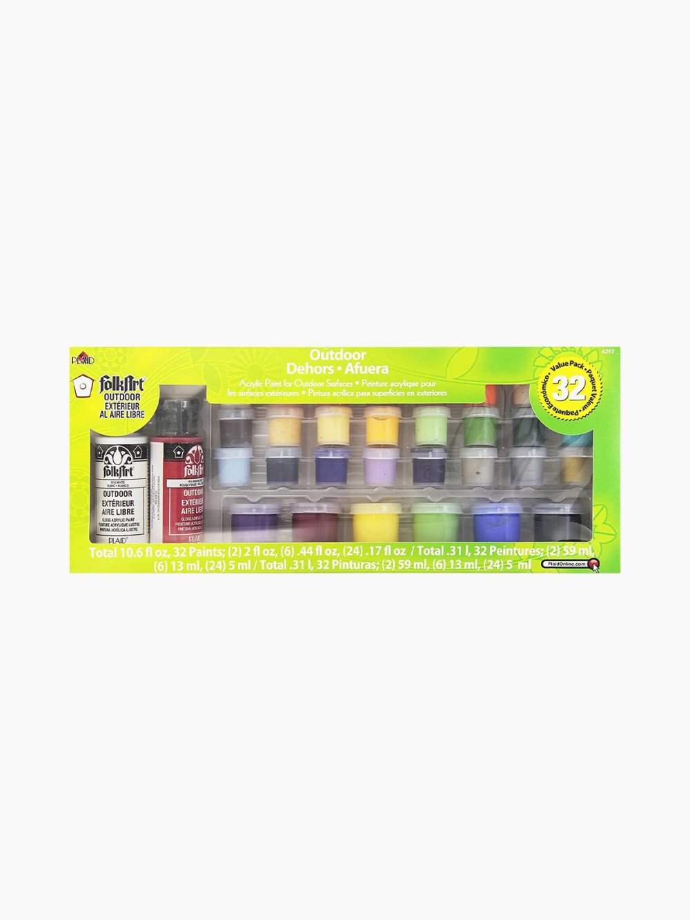 Folkart Outdoor 32 Color Paint Set