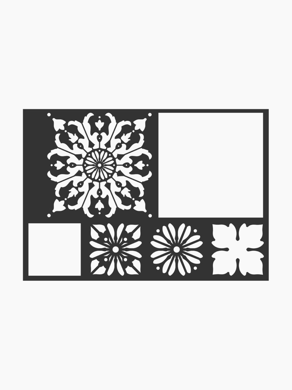 Folk-Art-Mylar-Motif-&-Tile-Stencil--Mod-Flower-Tile-1