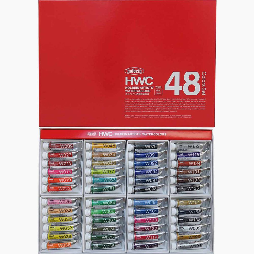 Holbein Artists' Watercolors Set of 48 Colors