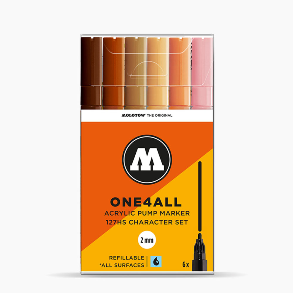 MOLOTOW 127HS Character-Set - 2mm, Pkt of 6
