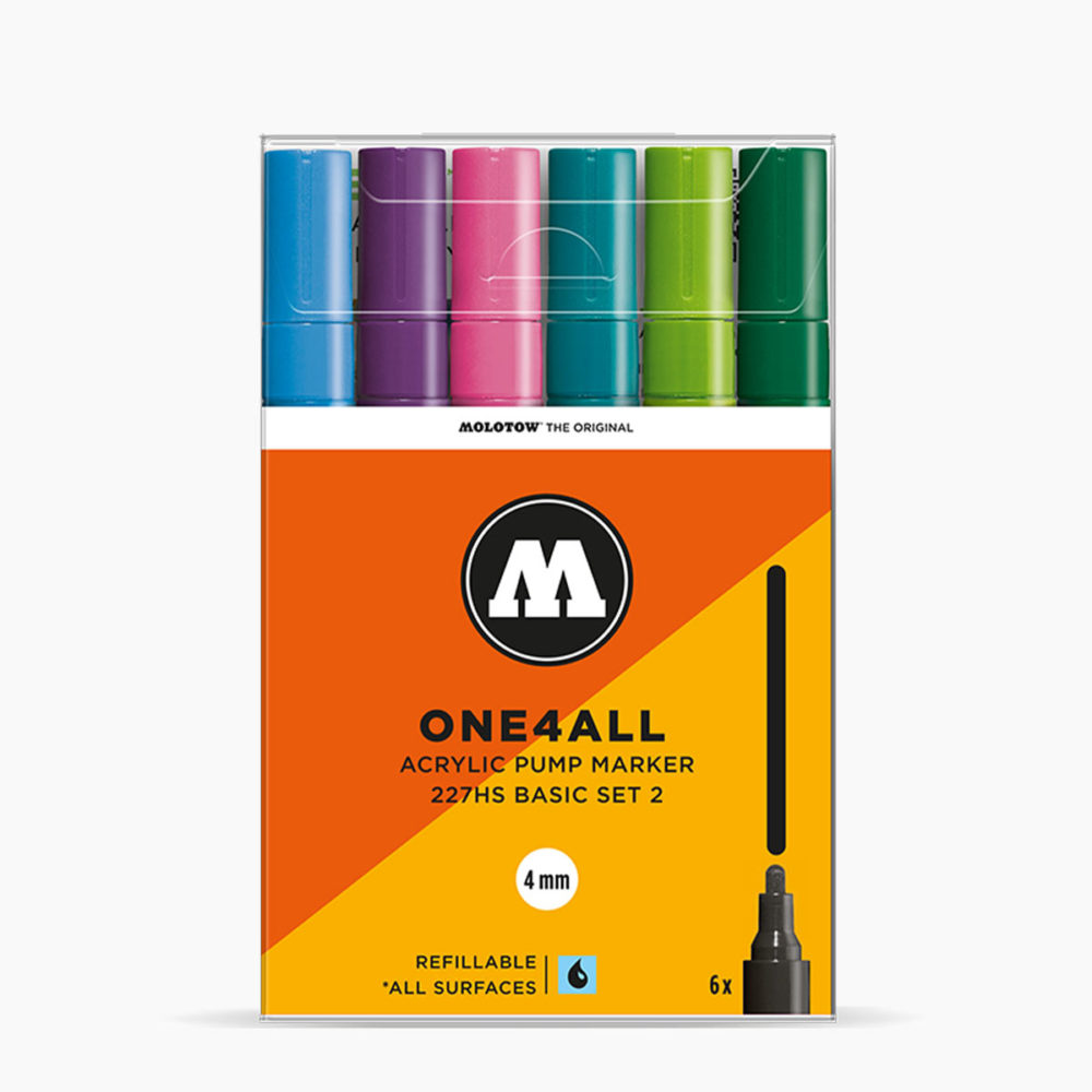 MOLOTOW™-227HS-Basic-Set-2---4mm,-Pkt-of-6