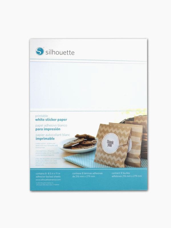 Silhouette Printable White Sticker Paper - Graphic International centre
