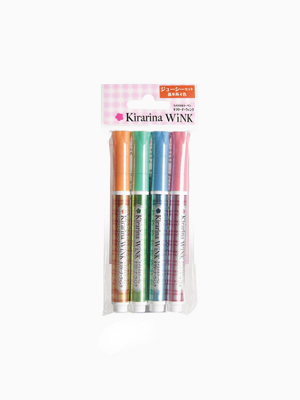 Kirarina Wink Glitter Color Pen 4 Color Set Juicy